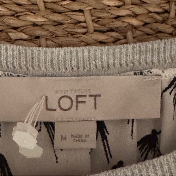 Loft Mixed Media Bird Top - Picture 3 of 5